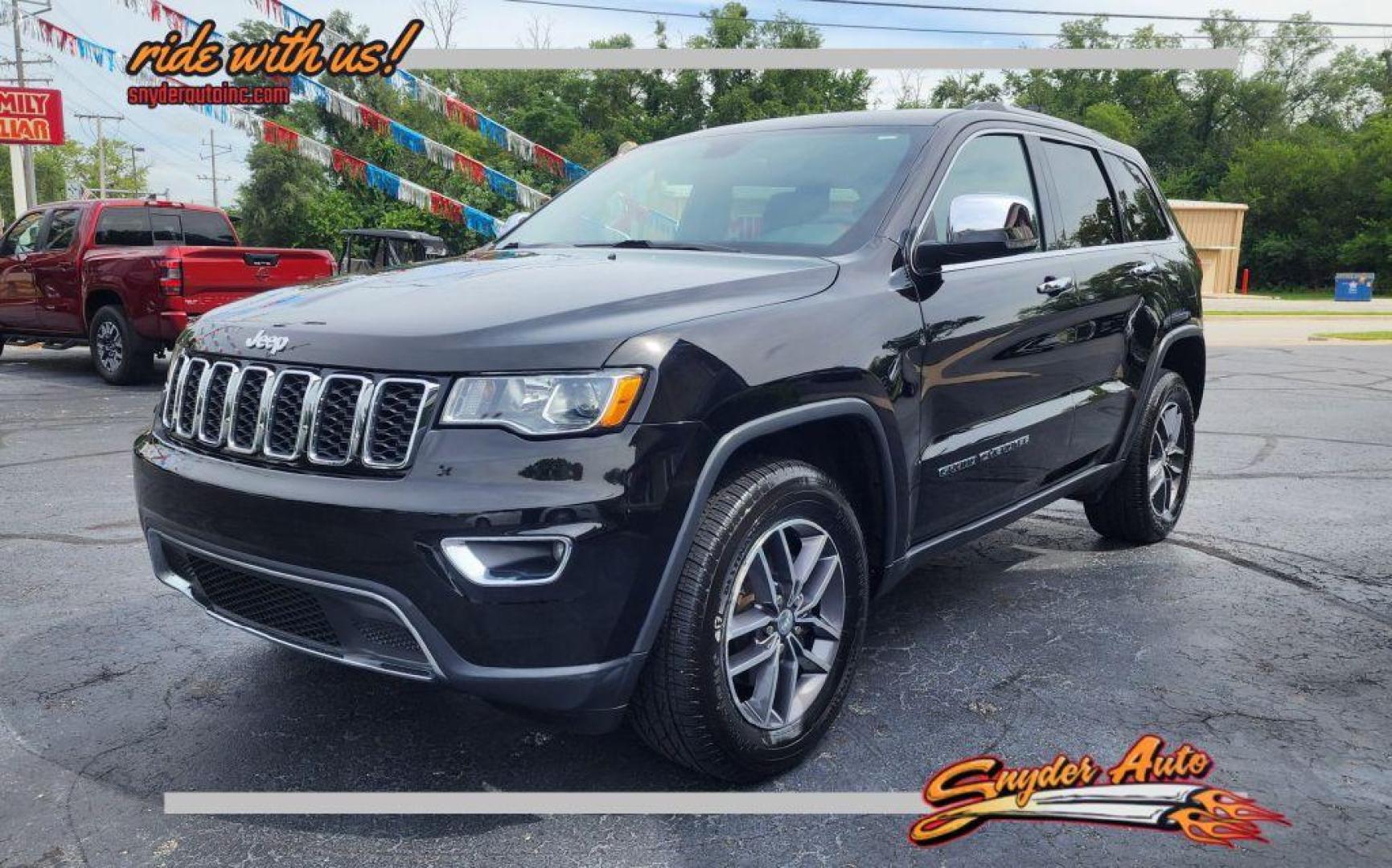 2018 BLACK JEEP GRAND CHEROKEE LIMITED - 4WD (1C4RJFBG4JC) with an 3.6L engine, Automatic transmission, located at 101 S. Halleck St., DeMotte, 46310, (219) 987-2922, 41.202343, -87.198189 - Photo#0