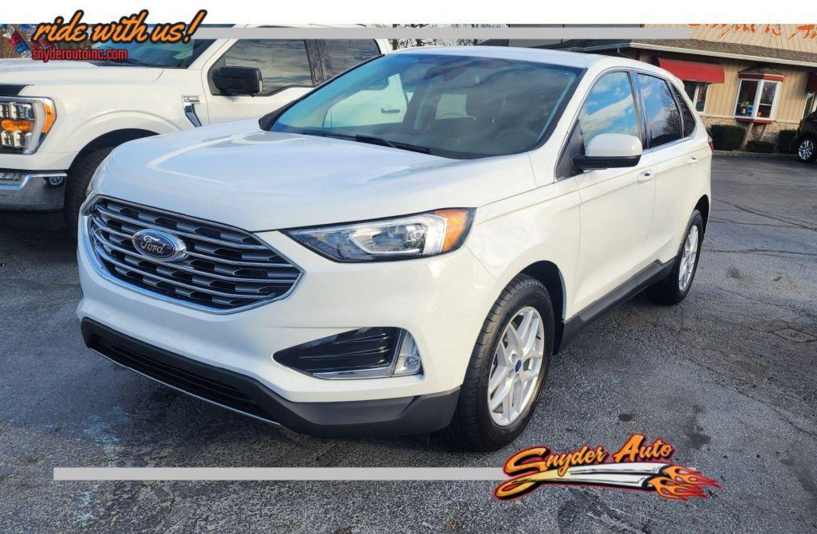 2022 WHITE FORD EDGE SEL - AWD (2FMPK4J9XNB) with an 2.0L engine, Automatic transmission, located at 101 S. Halleck St., DeMotte, 46310, (219) 987-2922, 41.202343, -87.198189 - Photo#0