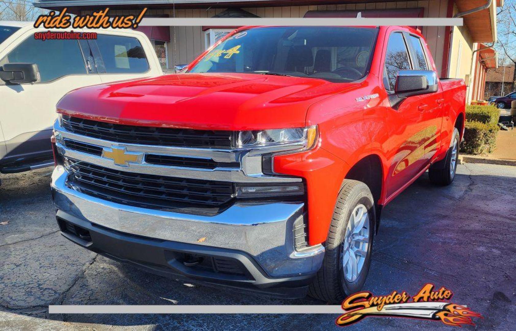 2020 RED CHEVROLET SILVERADO 1500 LT (1GCRYDED2LZ) with an 5.3L engine, Automatic transmission, located at 101 S. Halleck St., DeMotte, 46310, (219) 987-2922, 41.202343, -87.198189 - Photo#0