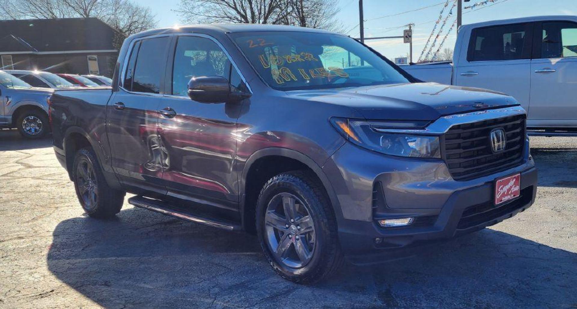 2022 GRAY HONDA RIDGELINE RTL - AWD (5FPYK3F52NB) with an 3.5L engine, Automatic transmission, located at 101 S. Halleck St., DeMotte, 46310, (219) 987-2922, 41.202343, -87.198189 - Photo#1