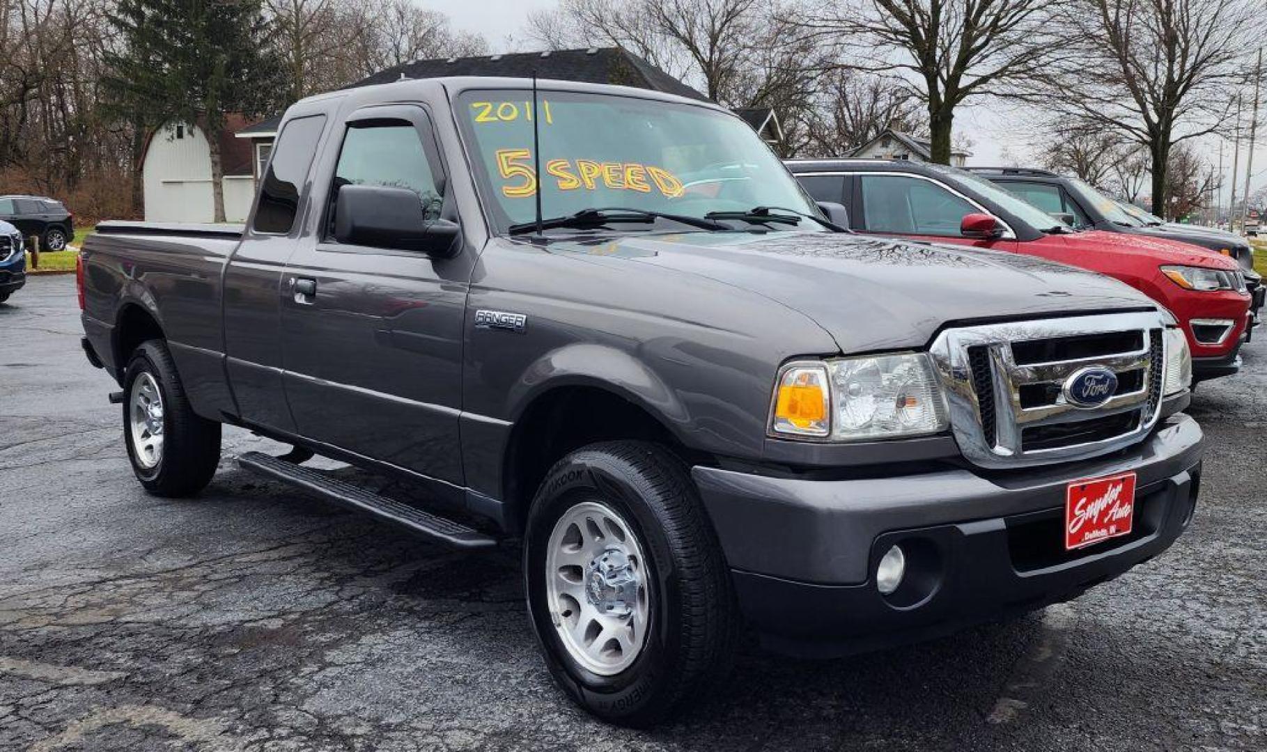 2011 GRAY FORD RANGER SUPER CAB - RWD (1FTKR1EDXBP) with an 2.3L engine, Automatic transmission, located at 101 S. Halleck St., DeMotte, 46310, (219) 987-2922, 41.202343, -87.198189 - Photo#1