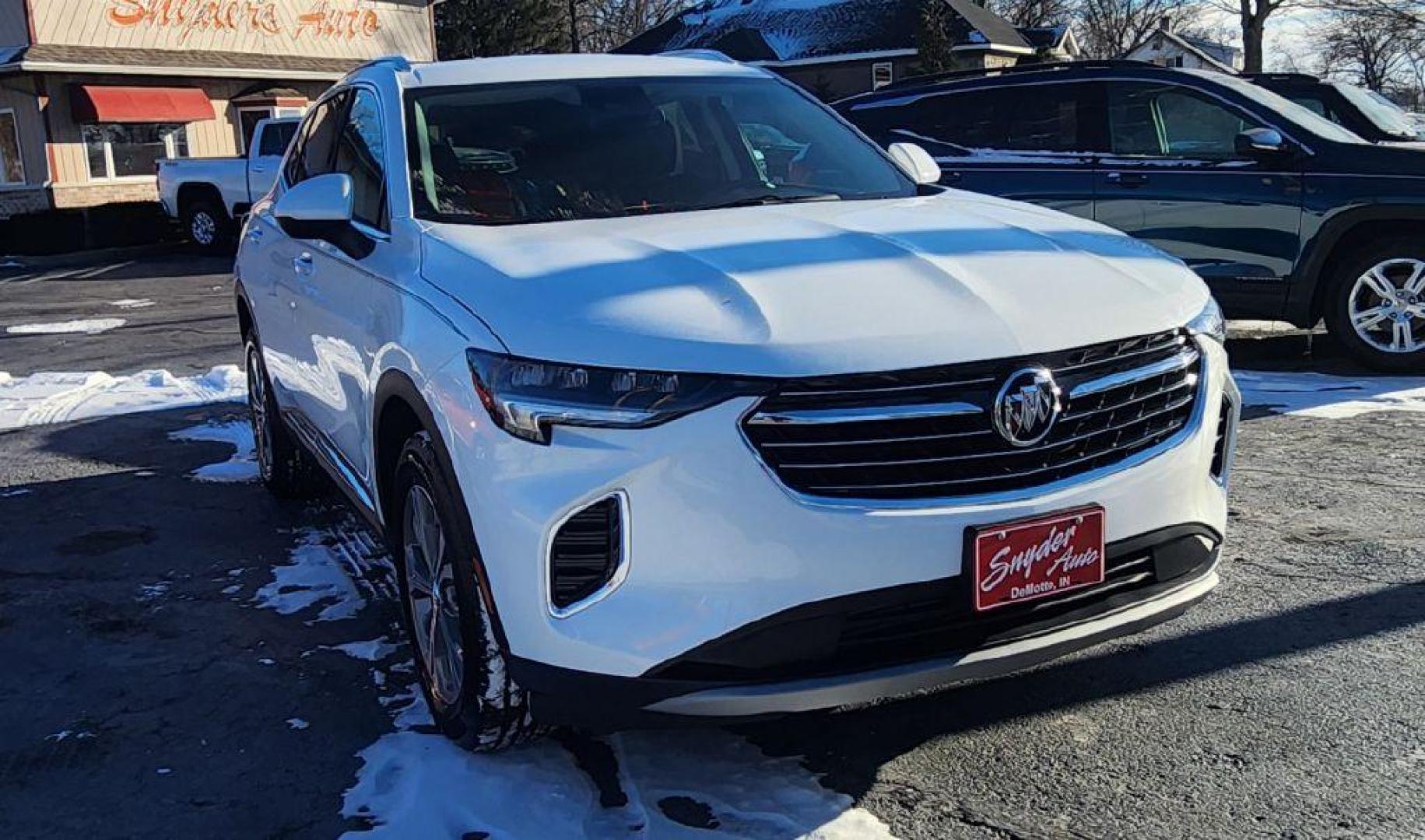 2023 WHITE BUICK ENVISION PREFERRED - AWD (LRBFZMR48PD) with an 2.0L engine, Automatic transmission, located at 101 S. Halleck St., DeMotte, 46310, (219) 987-2922, 41.202343, -87.198189 - Photo#1