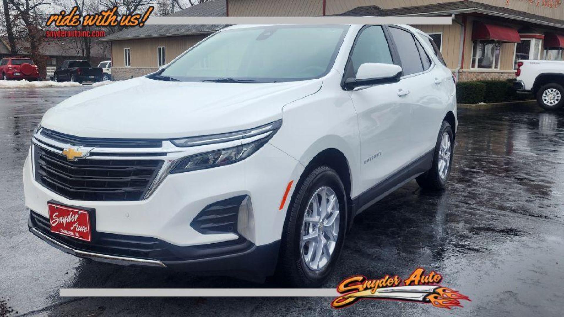 2023 WHITE CHEVROLET EQUINOX LT - AWD (3GNAXTEG5PS) with an 1.5L engine, Automatic transmission, located at 101 S. Halleck St., DeMotte, 46310, (219) 987-2922, 41.202343, -87.198189 - Photo#0