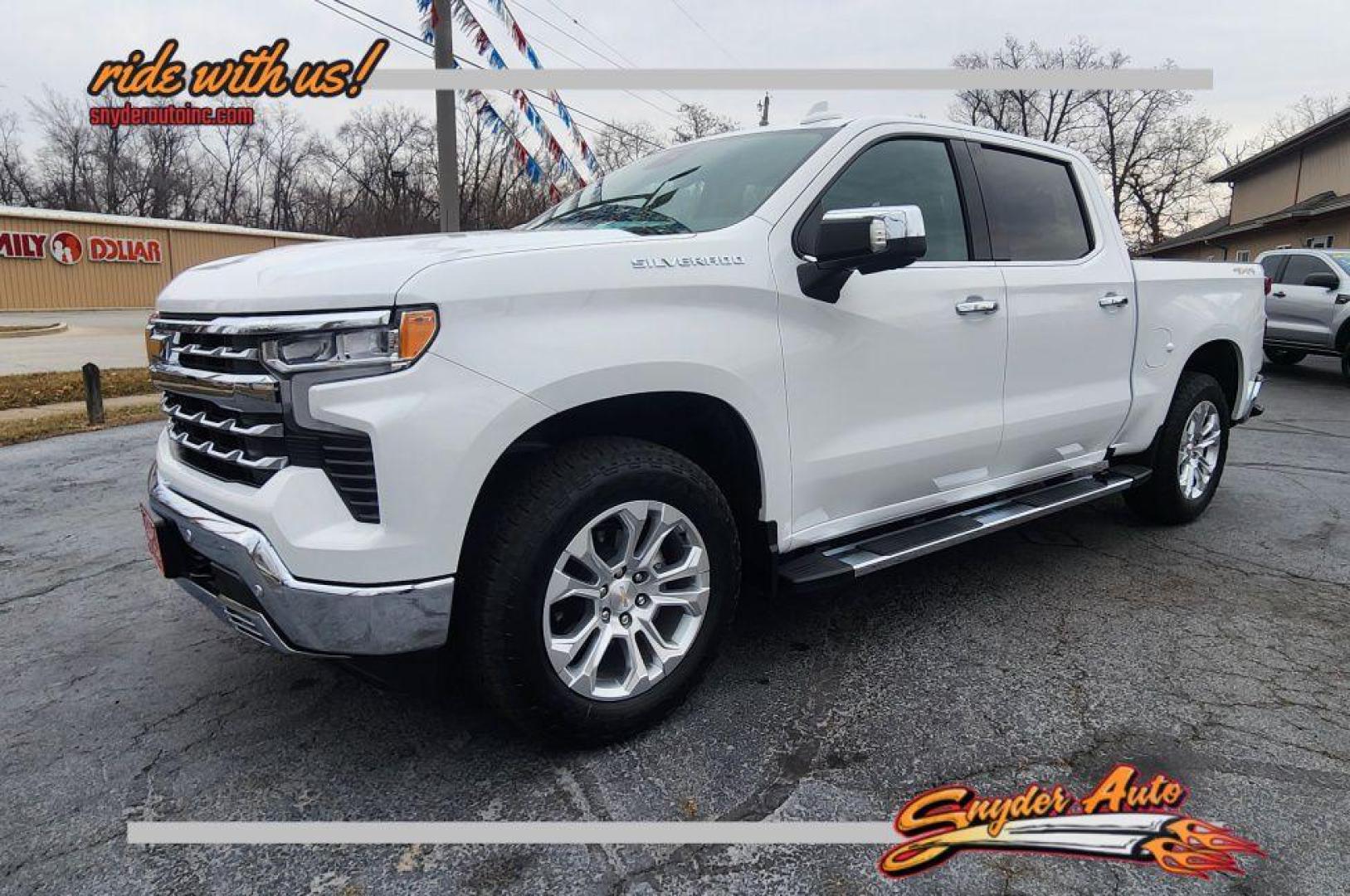 2023 WHITE CHEVROLET SILVERADO 1500 LTZ (2GCUDGED0P1) with an 5.3L engine, Automatic transmission, located at 101 S. Halleck St., DeMotte, 46310, (219) 987-2922, 41.202343, -87.198189 - Photo#0