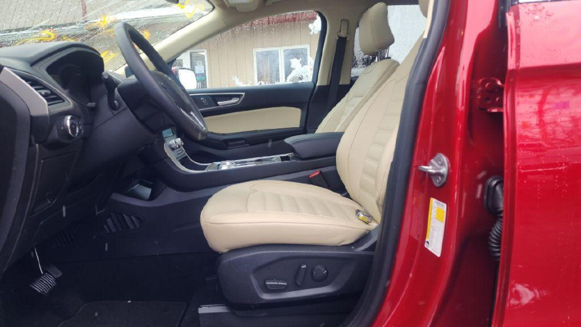 2022 RED FORD EDGE SEL - AWD (2FMPK4J97NB) with an 2.0L engine, Automatic transmission, located at 101 S. Halleck St., DeMotte, 46310, (219) 987-2922, 41.202343, -87.198189 - Photo#0