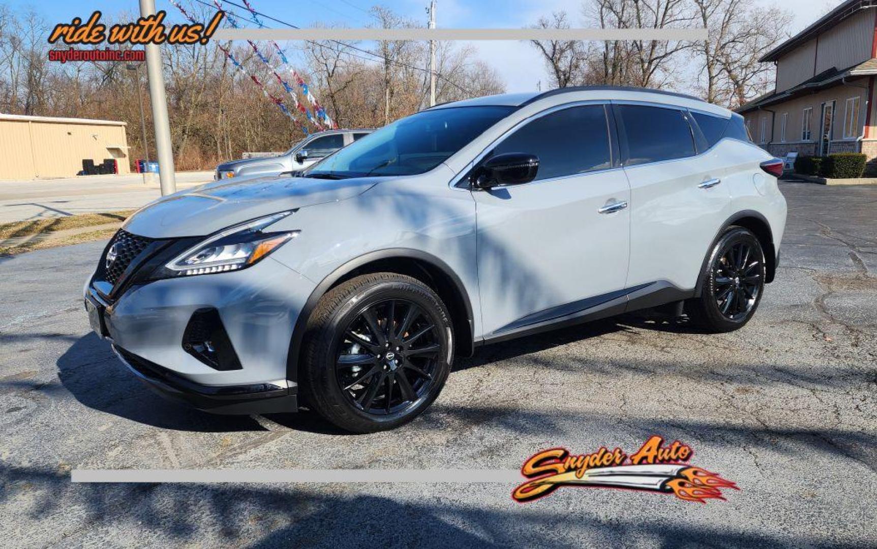 2023 GRAY NISSAN MURANO SV - AWD (5N1AZ2BSXPC) with an 3.5L engine, Automatic transmission, located at 101 S. Halleck St., DeMotte, 46310, (219) 987-2922, 41.202343, -87.198189 - Photo#0