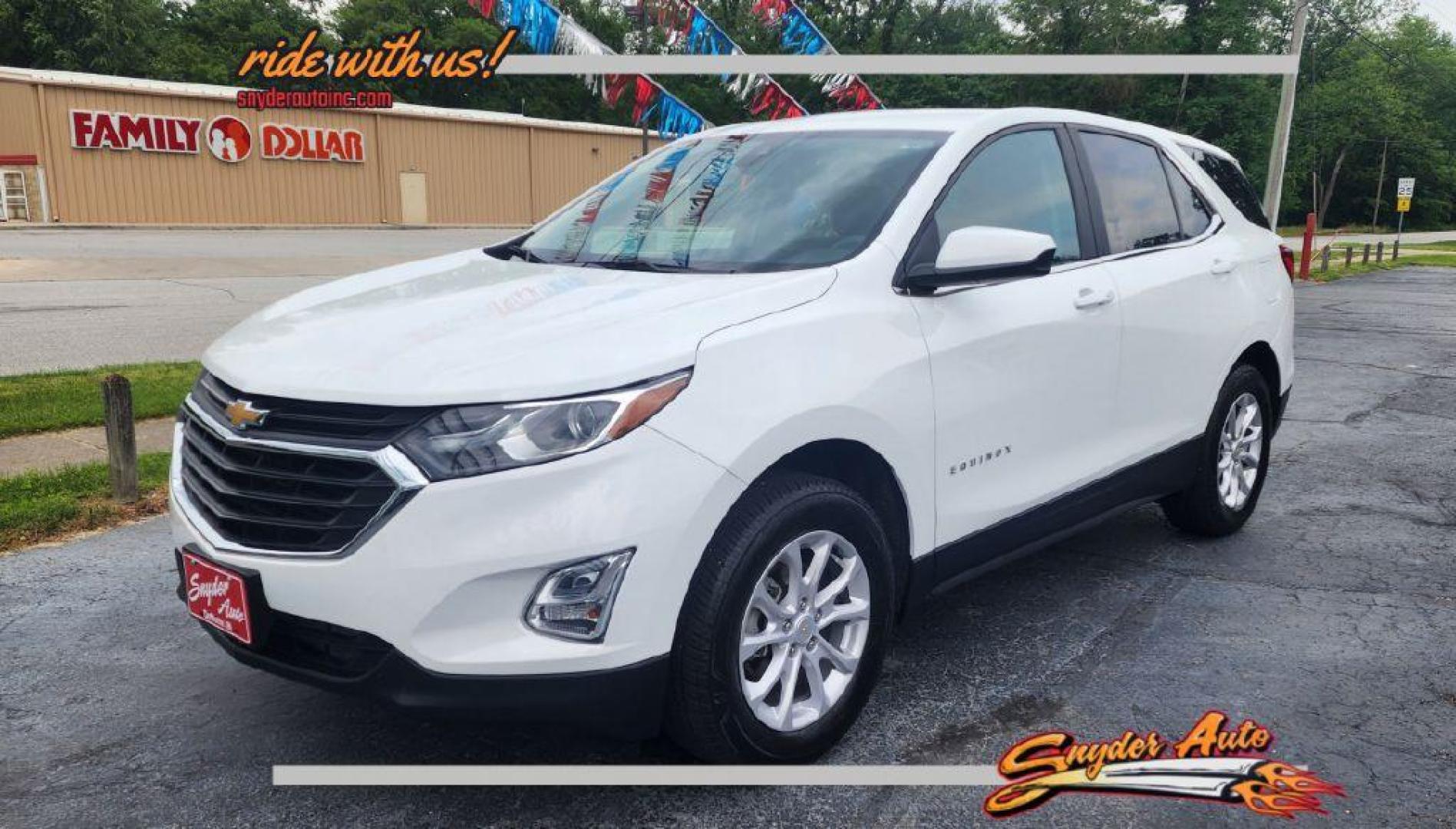 2021 WHITE CHEVROLET EQUINOX LT - AWD (3GNAXTEV3MS) with an 1.5L engine, Automatic transmission, located at 101 S. Halleck St., DeMotte, 46310, (219) 987-2922, 41.202343, -87.198189 - Photo#0