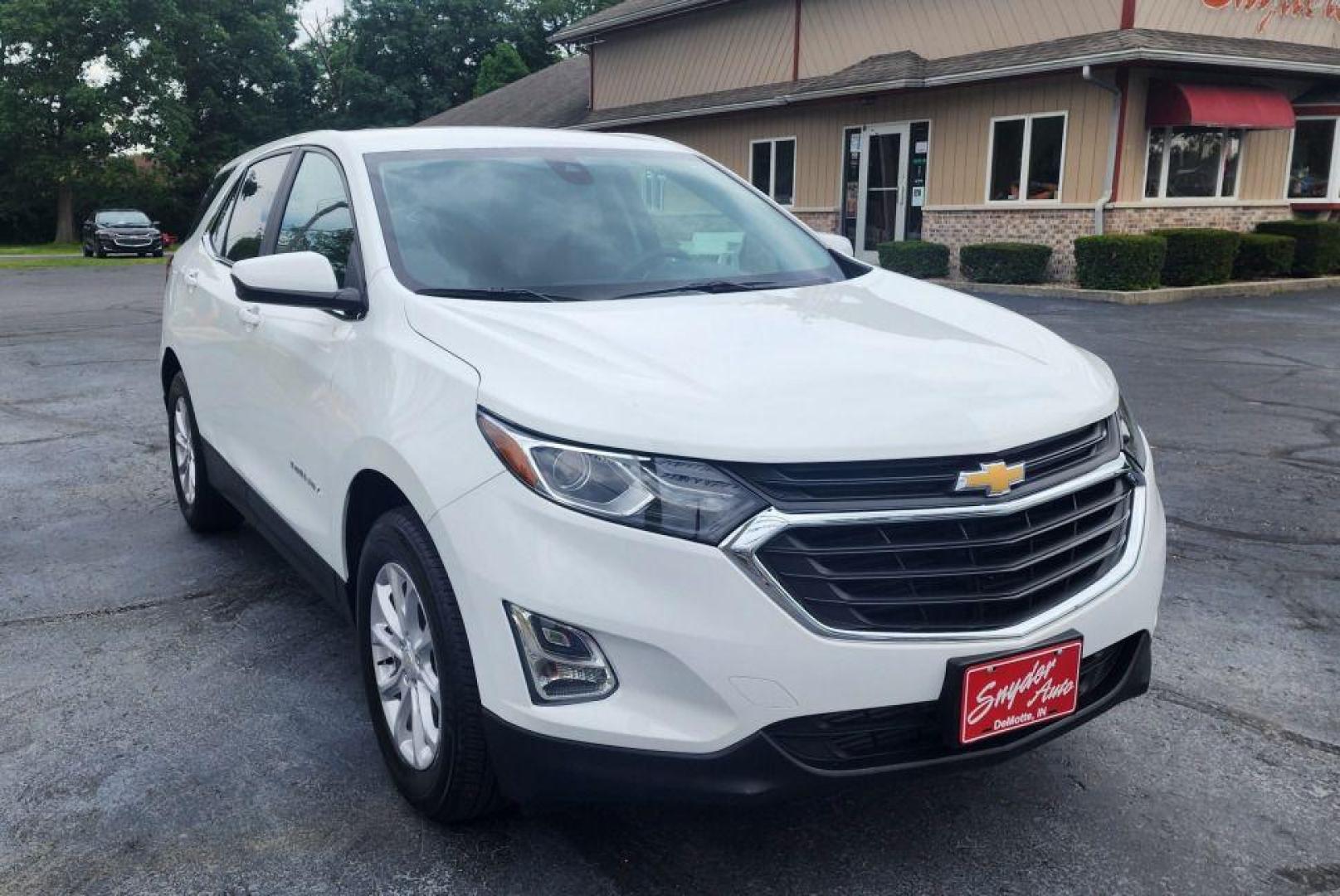 2021 WHITE CHEVROLET EQUINOX LT - AWD (3GNAXTEV3MS) with an 1.5L engine, Automatic transmission, located at 101 S. Halleck St., DeMotte, 46310, (219) 987-2922, 41.202343, -87.198189 - Photo#1