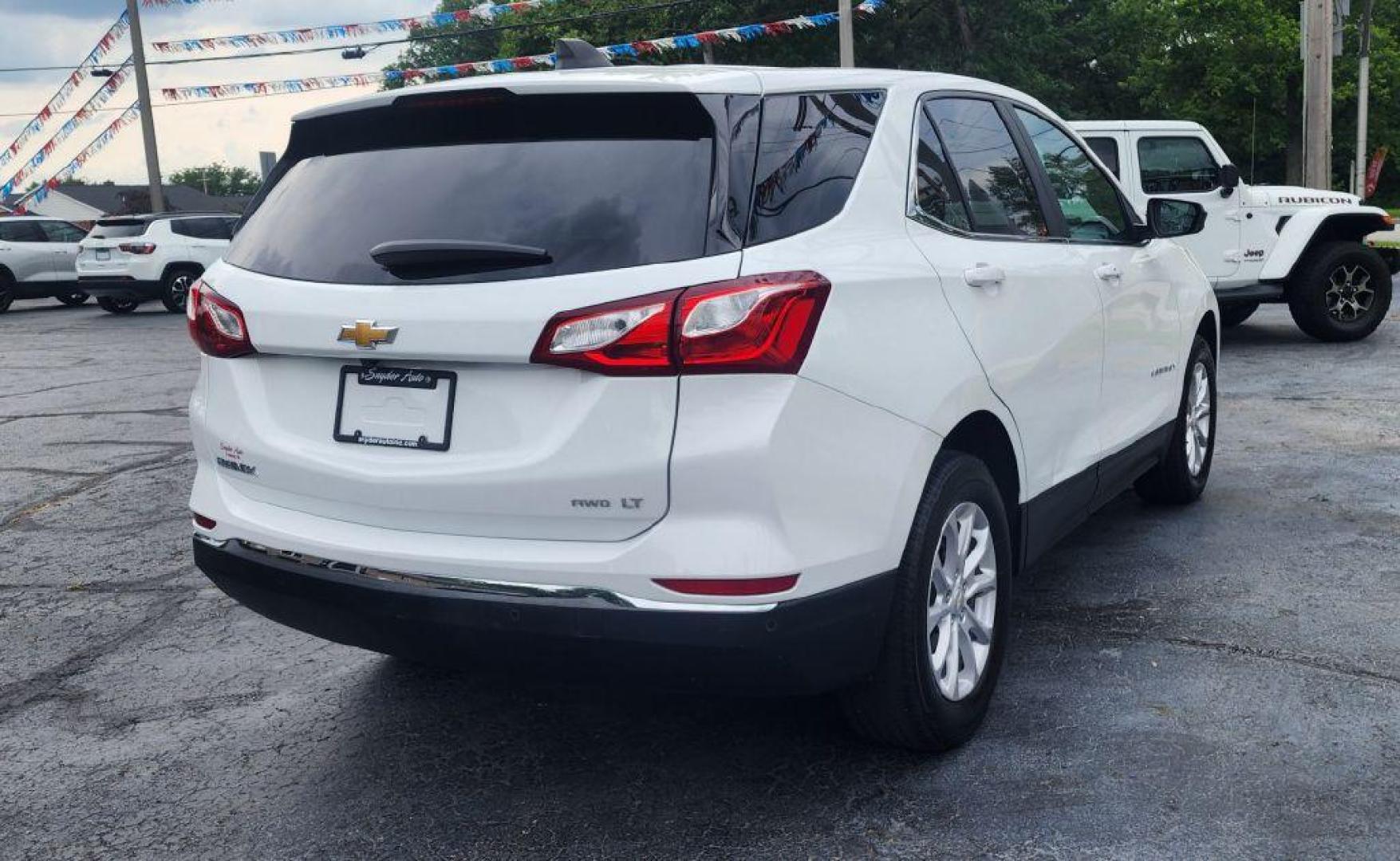 2021 WHITE CHEVROLET EQUINOX LT - AWD (3GNAXTEV3MS) with an 1.5L engine, Automatic transmission, located at 101 S. Halleck St., DeMotte, 46310, (219) 987-2922, 41.202343, -87.198189 - Photo#2