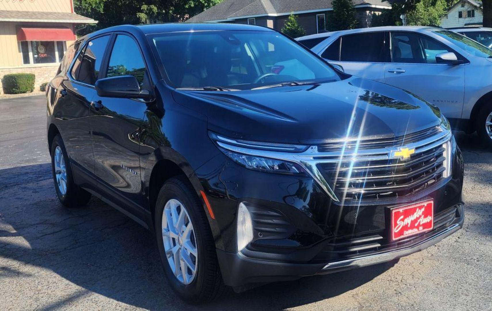 2023 BLACK CHEVROLET EQUINOX LT-AWD (3GNAXTEG7PL) with an 1.5L engine, Automatic transmission, located at 101 S. Halleck St., DeMotte, 46310, (219) 987-2922, 41.202343, -87.198189 - Photo#1