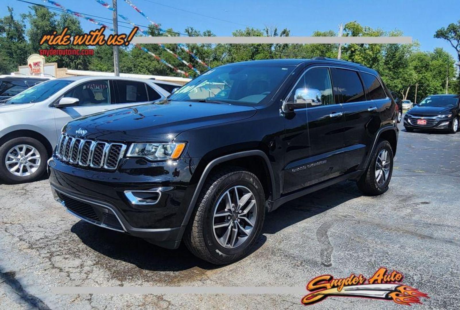 2021 BLACK JEEP GRAND CHEROKEE LIMITED -4WD (1C4RJFBG5MC) with an 3.6L engine, Automatic transmission, located at 101 S. Halleck St., DeMotte, 46310, (219) 987-2922, 41.202343, -87.198189 - Photo#0