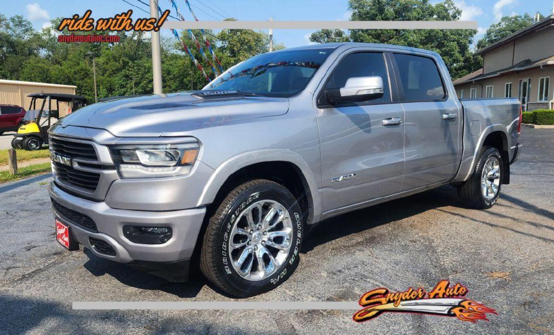 2022 SILVER RAM 1500 LARAMIE - 4WD (1C6SRFJT9NN) with an 5.7L engine, Automatic transmission, located at 101 S. Halleck St., DeMotte, 46310, (219) 987-2922, 41.202343, -87.198189 - Photo#0