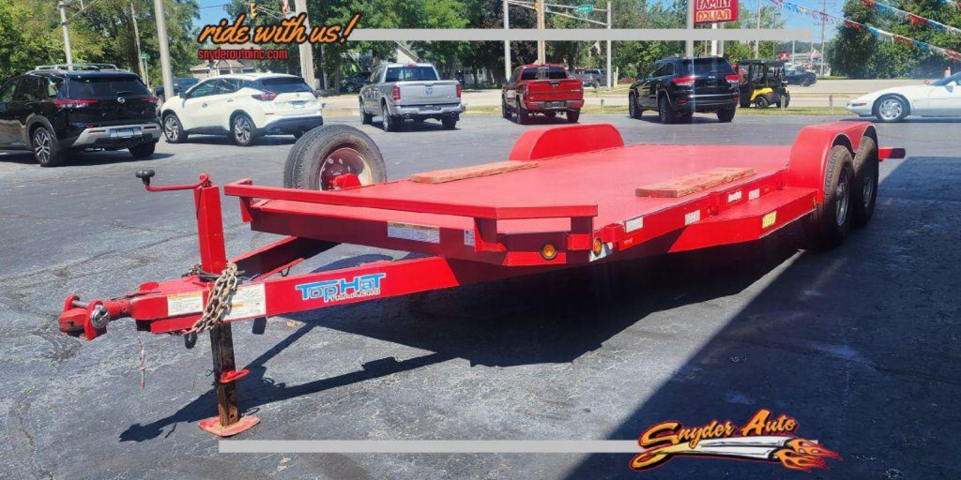 2018 RED TOP HAT INDUSTRIES 20' CAR TRAILER (4R7BU2022JT) , Automatic transmission, located at 101 S. Halleck St., DeMotte, 46310, (219) 987-2922, 41.202343, -87.198189 - Photo#0