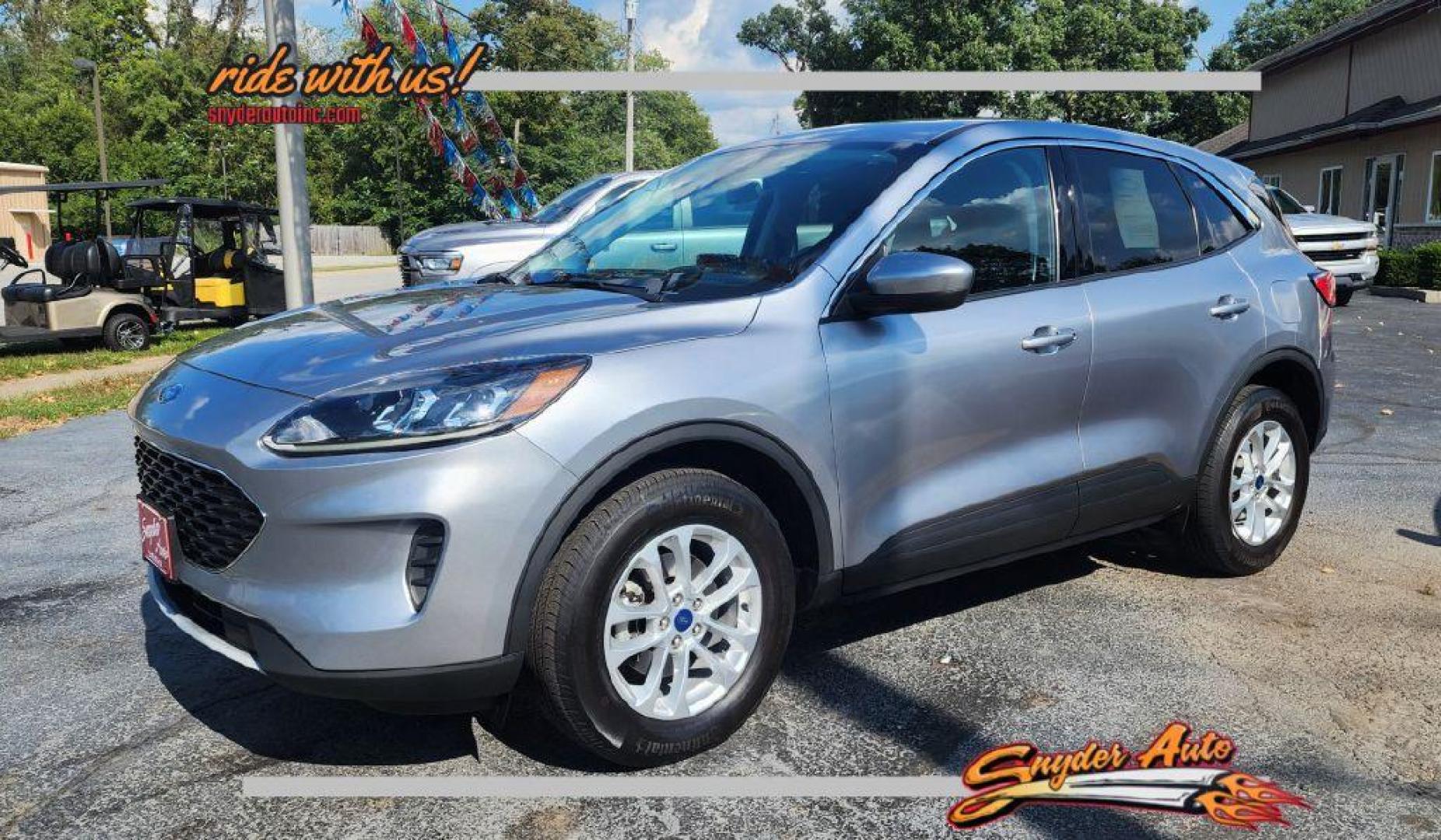 2021 SILVER FORD ESCAPE SE - 4WD (1FMCU9G64MU) with an 1.5L engine, Automatic transmission, located at 101 S. Halleck St., DeMotte, 46310, (219) 987-2922, 41.202343, -87.198189 - Photo#0