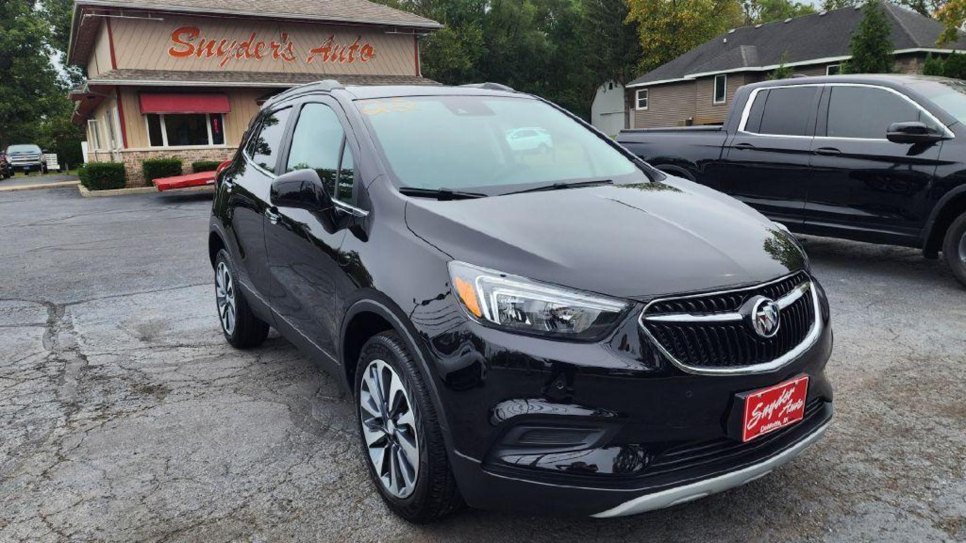 2022 BLACK BUICK ENCORE PREFERRED - AWD (KL4CJESM7NB) with an 1.4L engine, Automatic transmission, located at 101 S. Halleck St., DeMotte, 46310, (219) 987-2922, 41.202343, -87.198189 - Photo#1