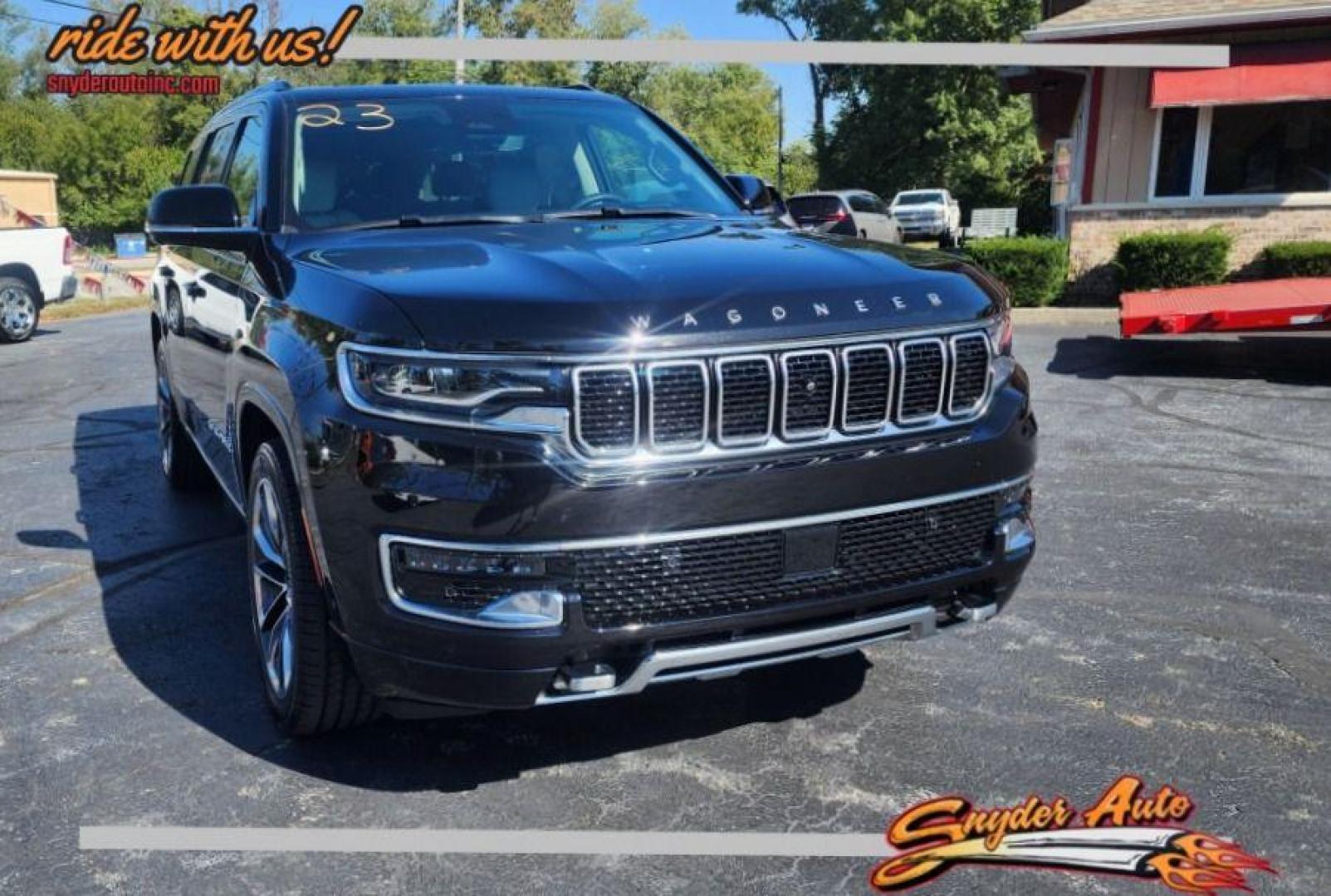 2023 BLACK JEEP WAGONEER SERIES III -4WD (1C4SJVDP6PS) with an 3.0L engine, Automatic transmission, located at 101 S. Halleck St., DeMotte, 46310, (219) 987-2922, 41.202343, -87.198189 - Photo#1