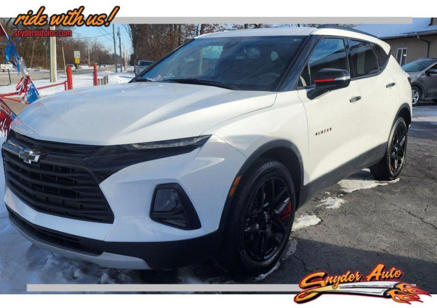 2022 WHITE CHEVROLET BLAZER 2LT - AWD (3GNKBHR45NS) with an 2.0L engine, Automatic transmission, located at 101 S. Halleck St., DeMotte, 46310, (219) 987-2922, 41.202343, -87.198189 - Photo#0